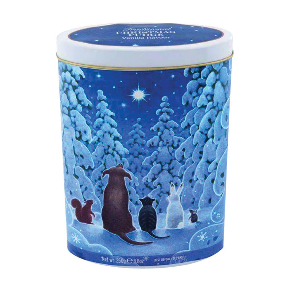 Gardiners Christmas Star Gazing Tin of Vanilla Fudge: 250g